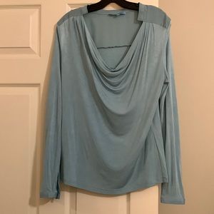Baby blue Antonio Melani long sleeve top, large